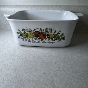 Corningware White Casserole Dish Le persil La sauge spice of life